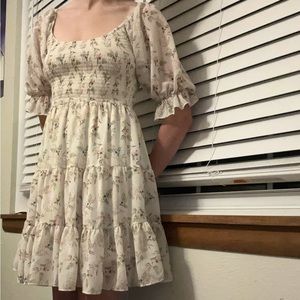 Knee-length Floral Dress